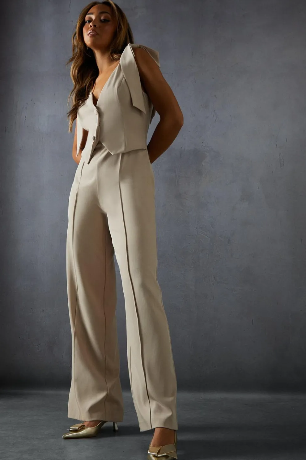 Knot Detail Sling Back Low Heels | Nasty Gal