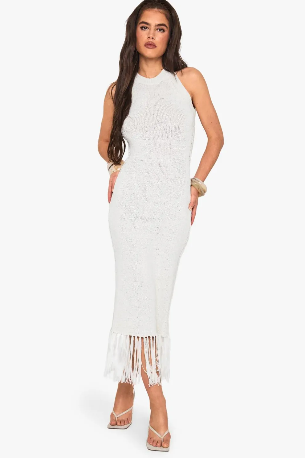 Tassel Detail Crochet Dress | Nasty Gal
