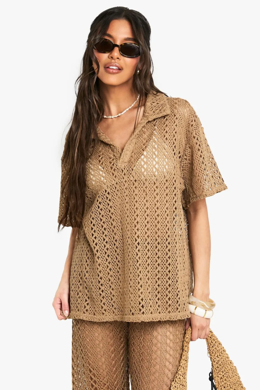 Crochet Overhead Beach Shirt | Nasty Gal