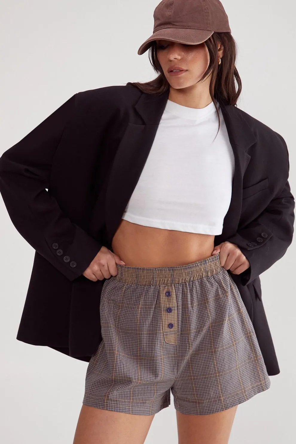 Splice Check Boxer Short | Nasty Gal