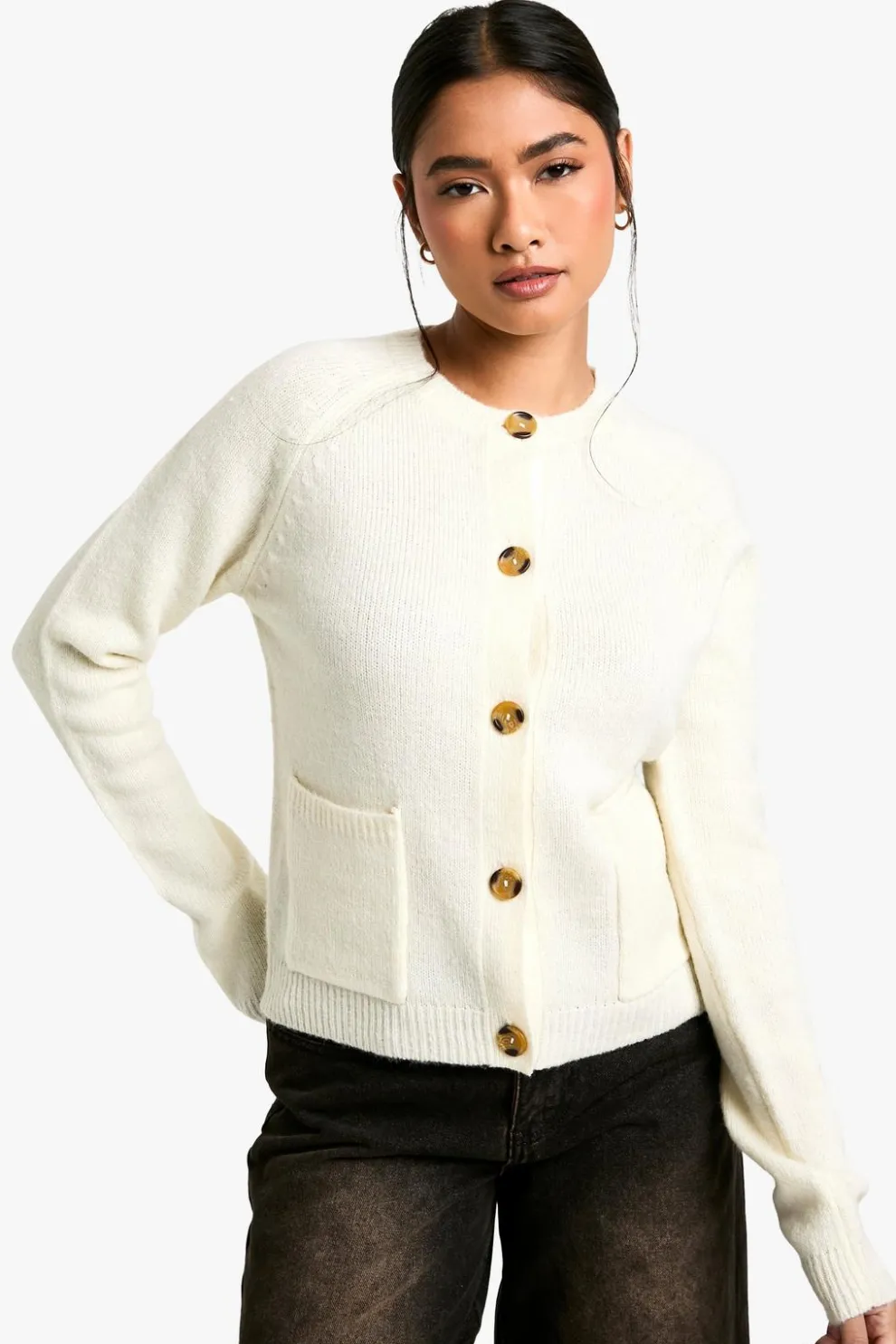 Soft Knit Boxy Cardigan With Pockets | Nasty Gal