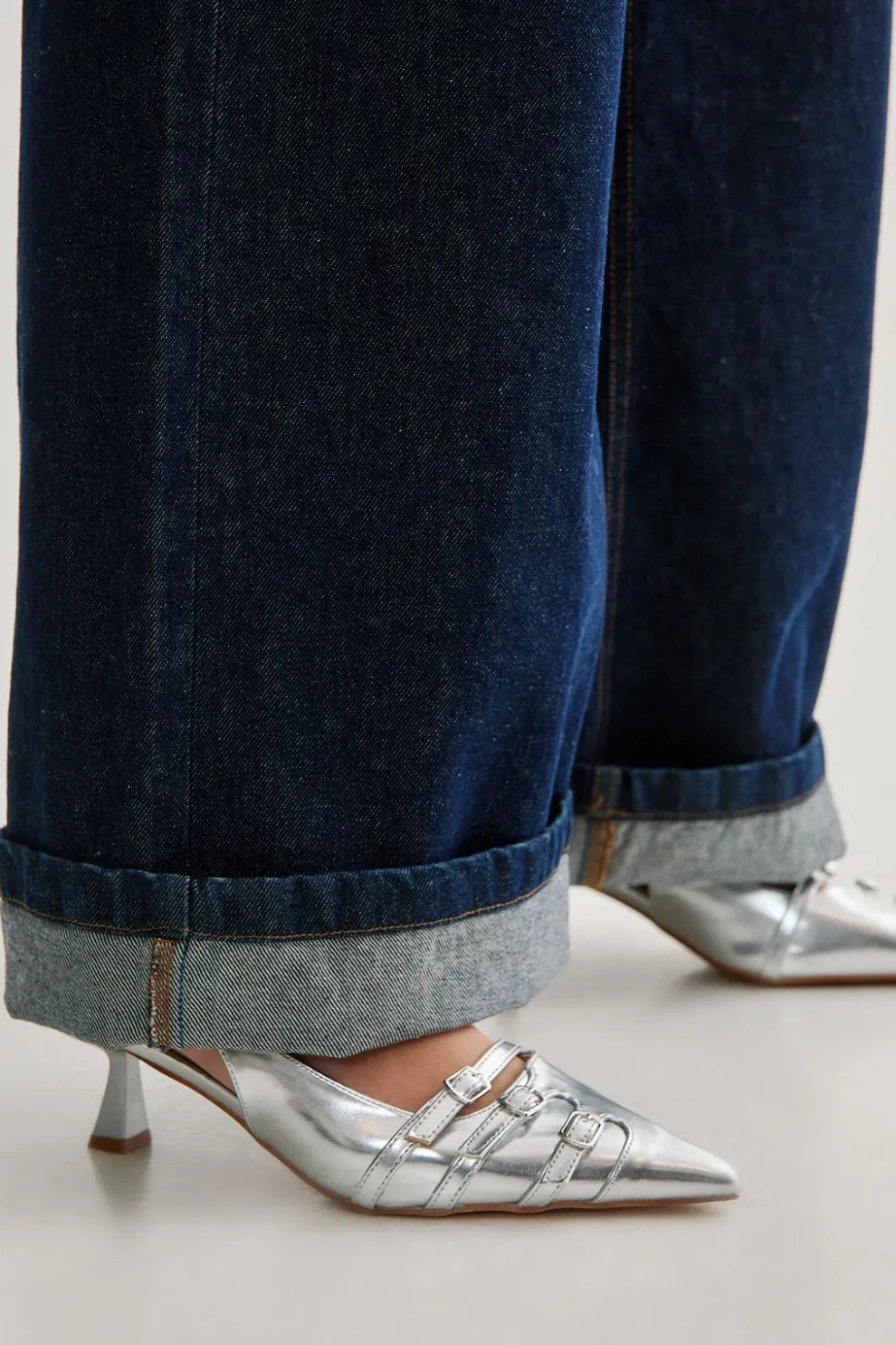 Buckle Detail Pointed Toe Sling Back | Nasty Gal