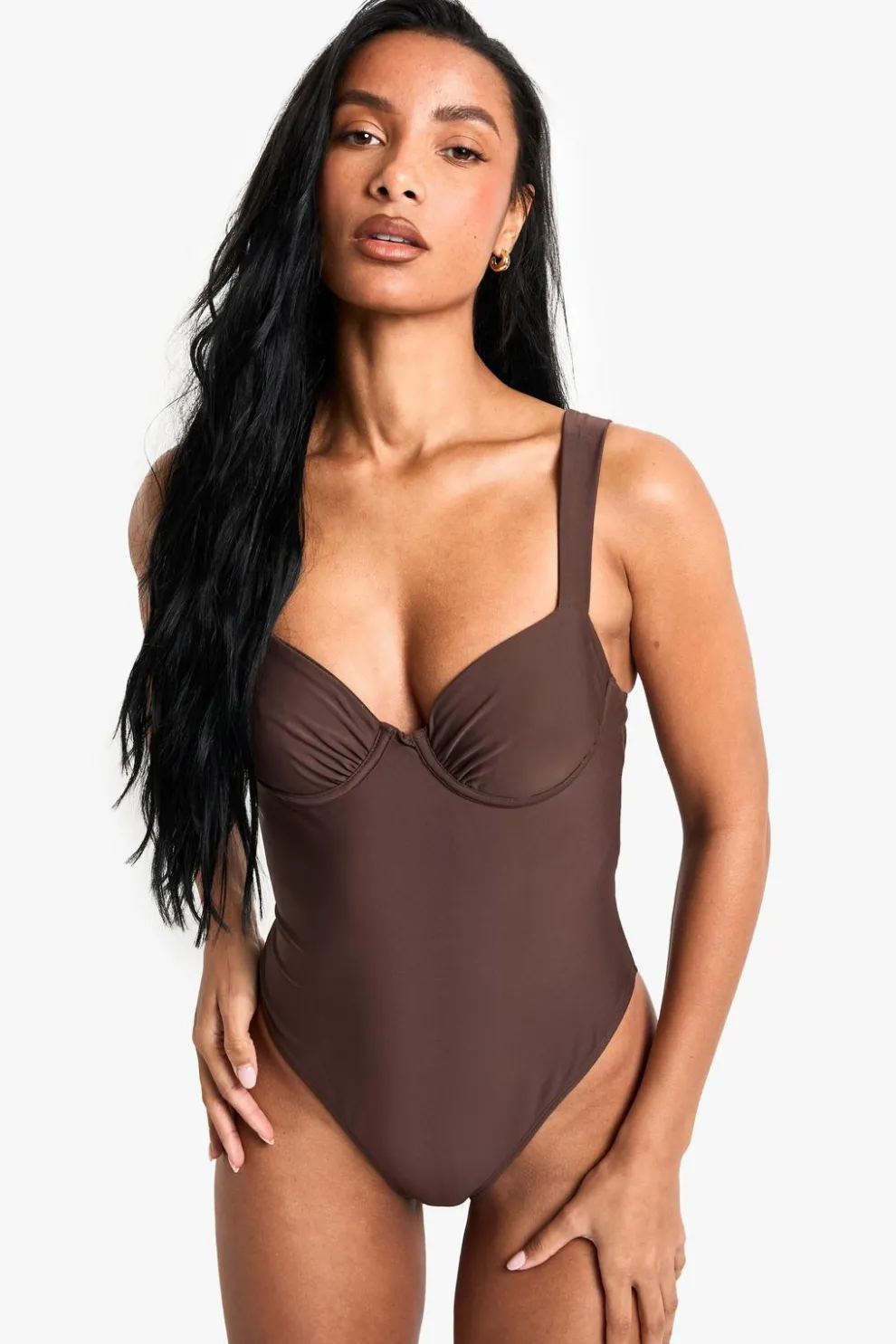 Petite Swimwear Essentials Balcony Swimsuit | Nasty Gal