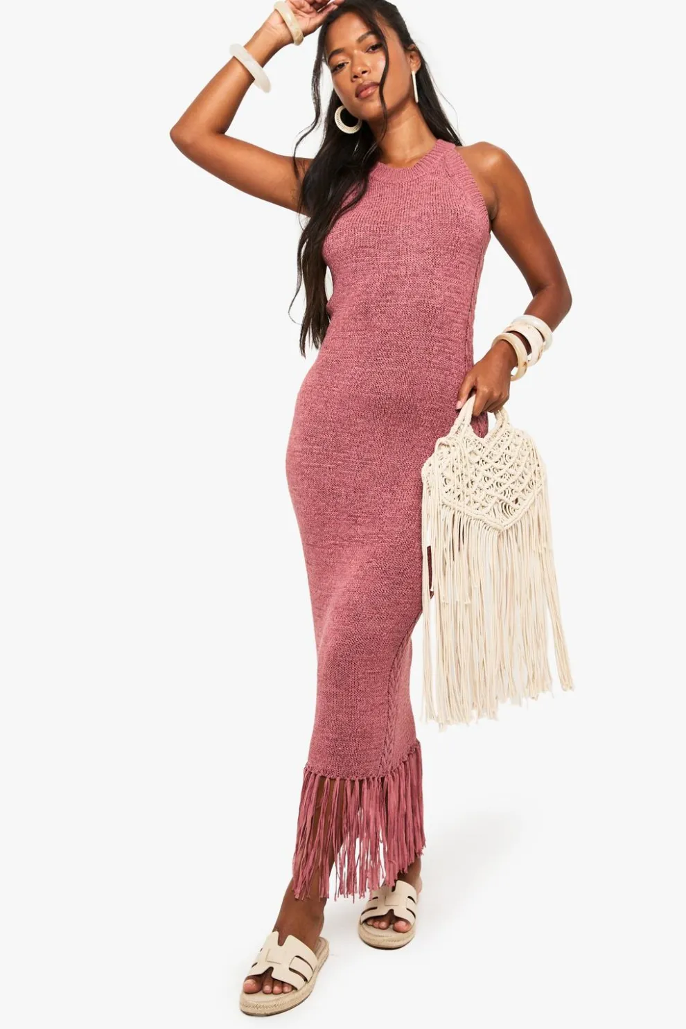 Tassel Detail Crochet Dress | Nasty Gal