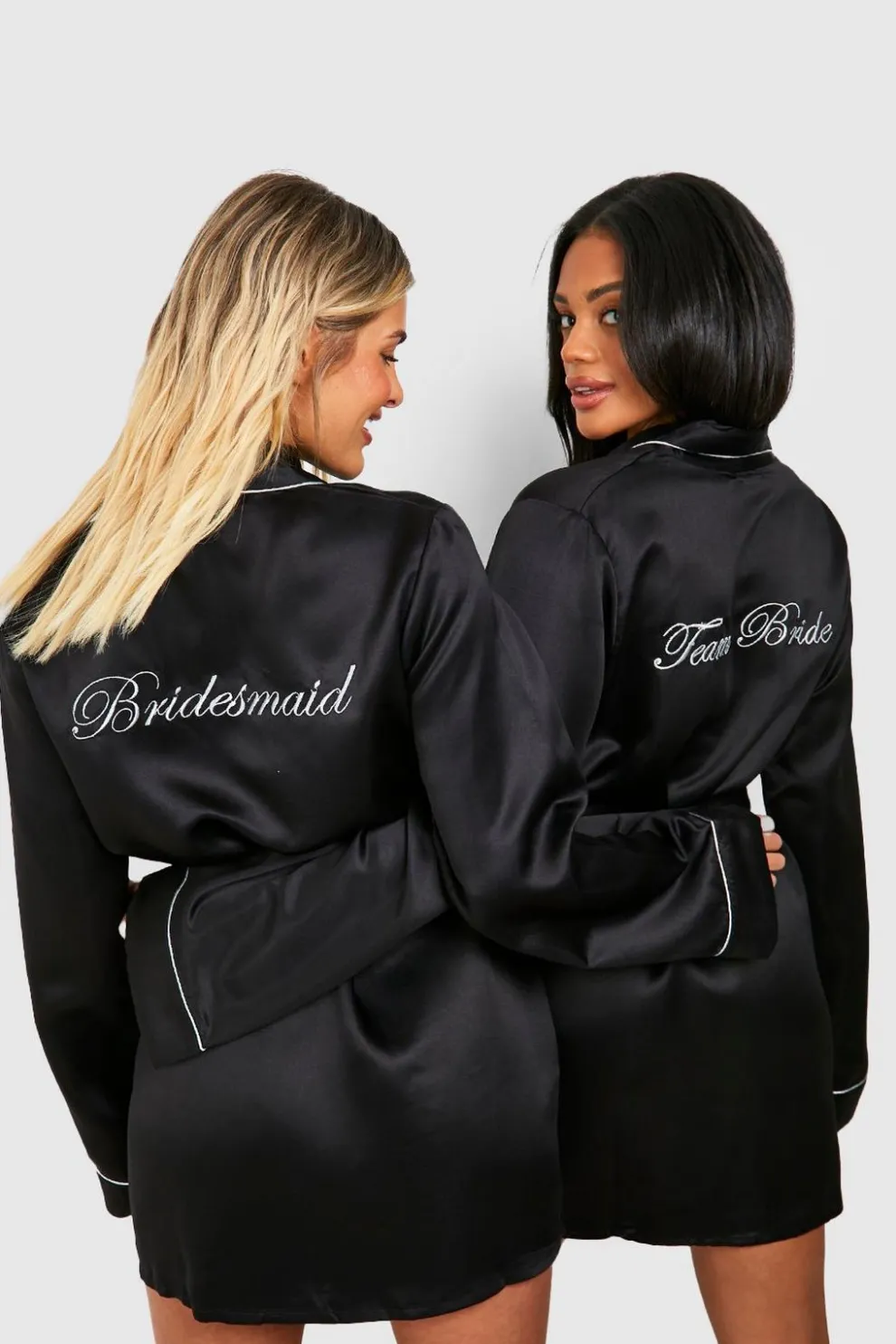 Bridal 'Bridesmaid' Satin Robe | Nasty Gal