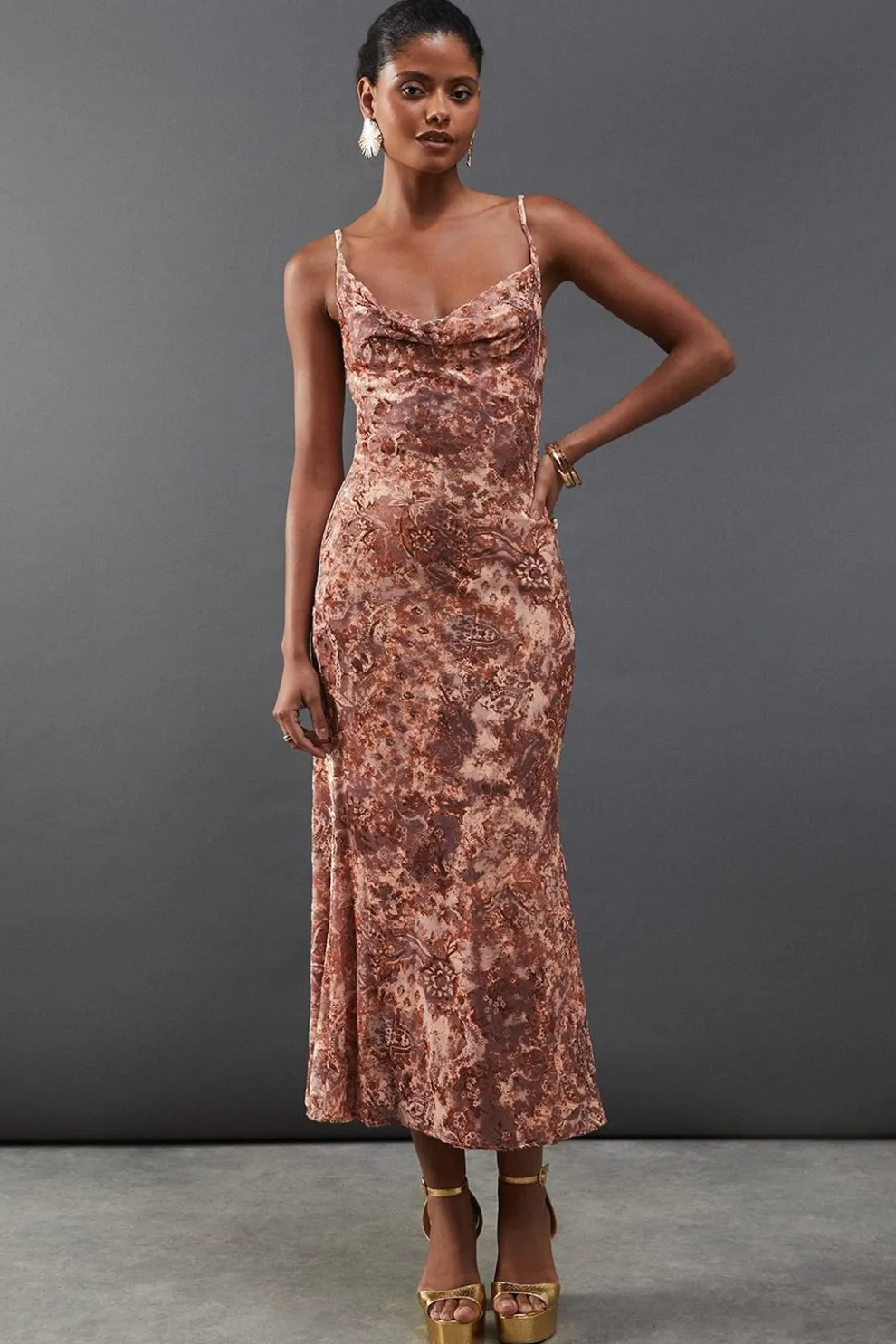 Floral Burnout Cami Strappy Slip Dress | Nasty Gal