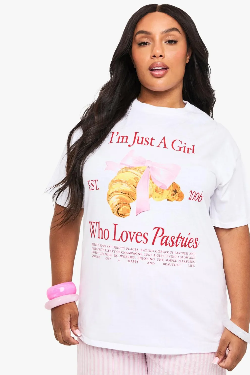 PLUS IM JUST A GIRL OVERSIZED T-SHIRT | Nasty Gal