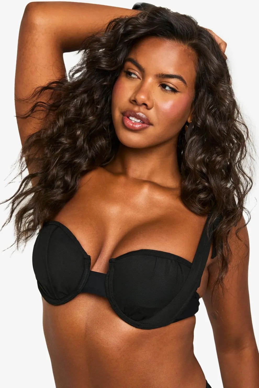 Bridal Organza Tie Shoulder Underwired Bikini Top | Nasty Gal