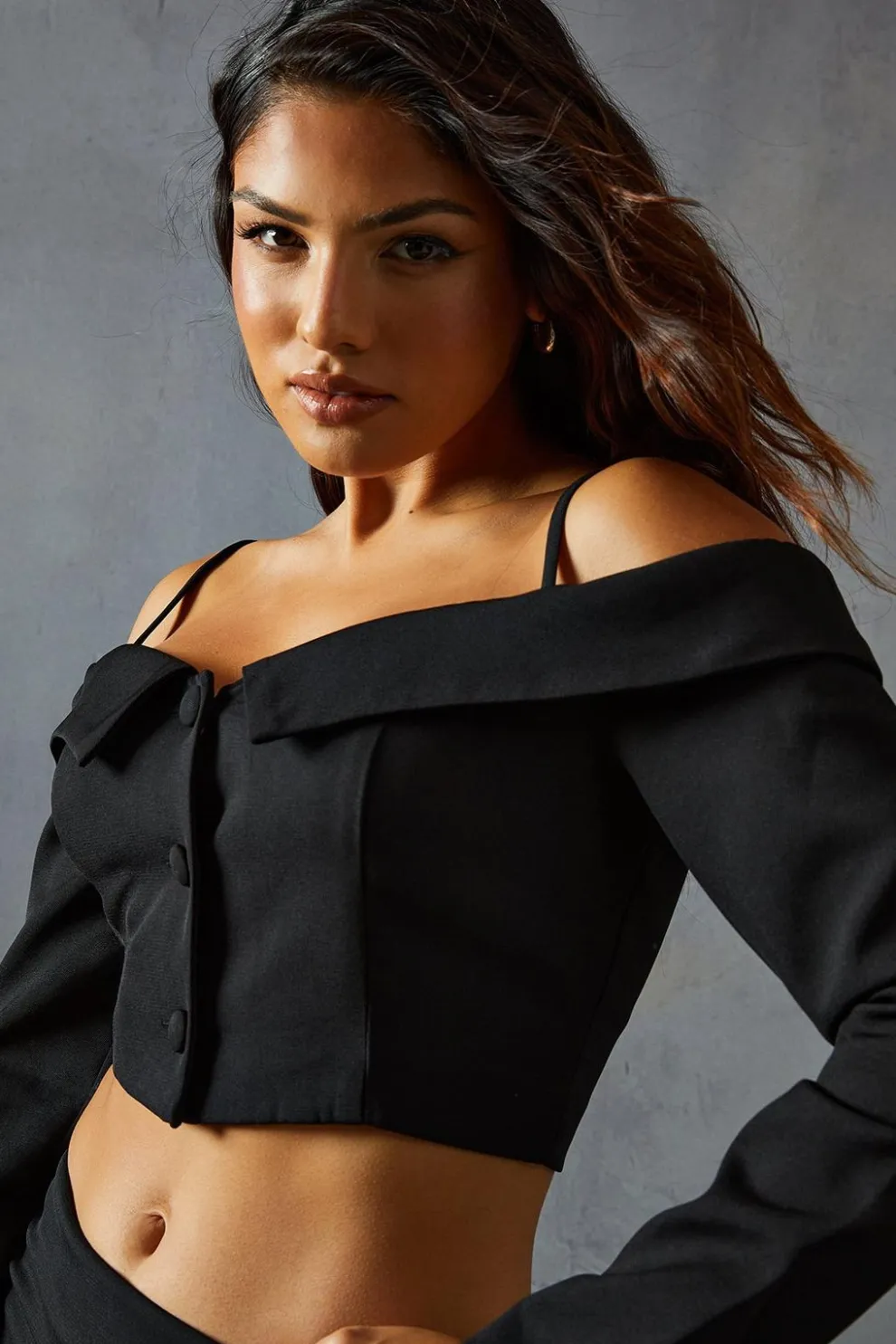 Tailored Bardot Button Down Top | Nasty Gal