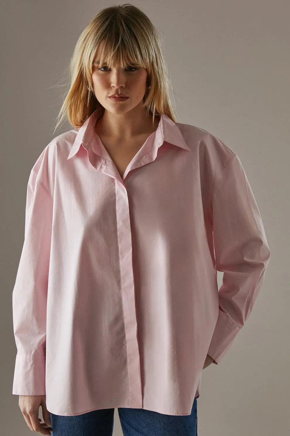 Oversized Button Back Shirt | Nasty Gal