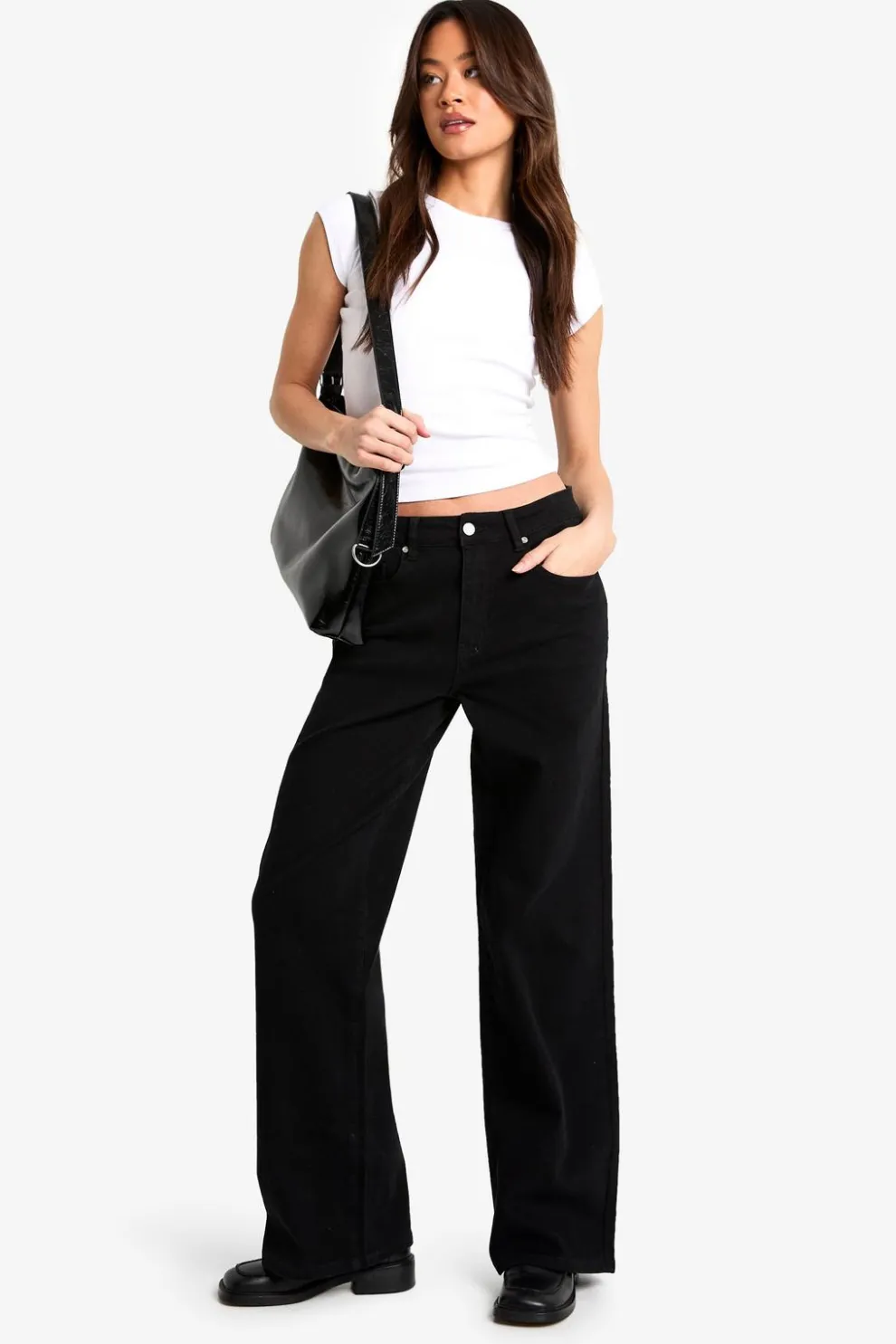 The Tall Mid Waist Wide Leg Jean | Nasty Gal