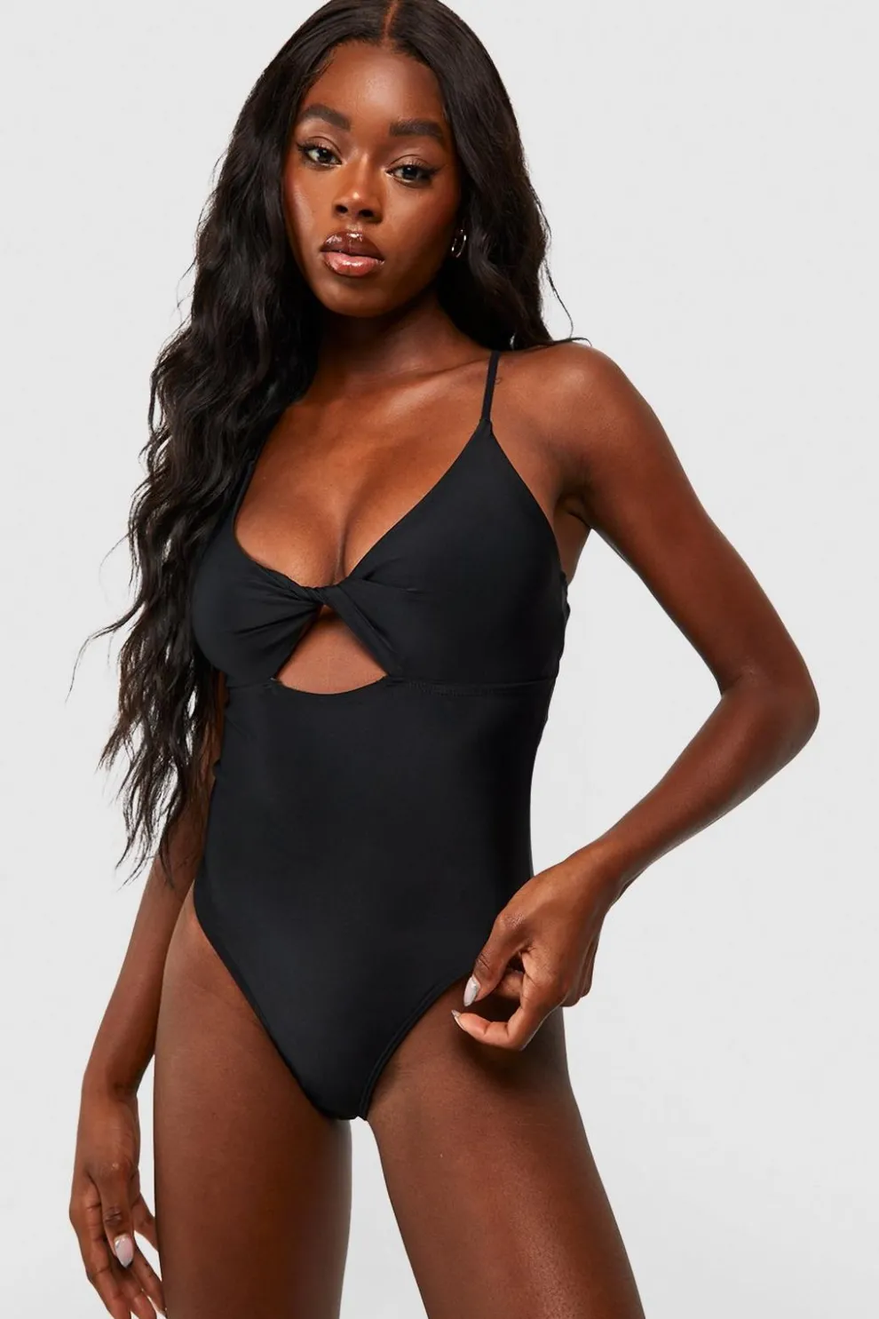 Twist Front Swimsuit | Nasty Gal