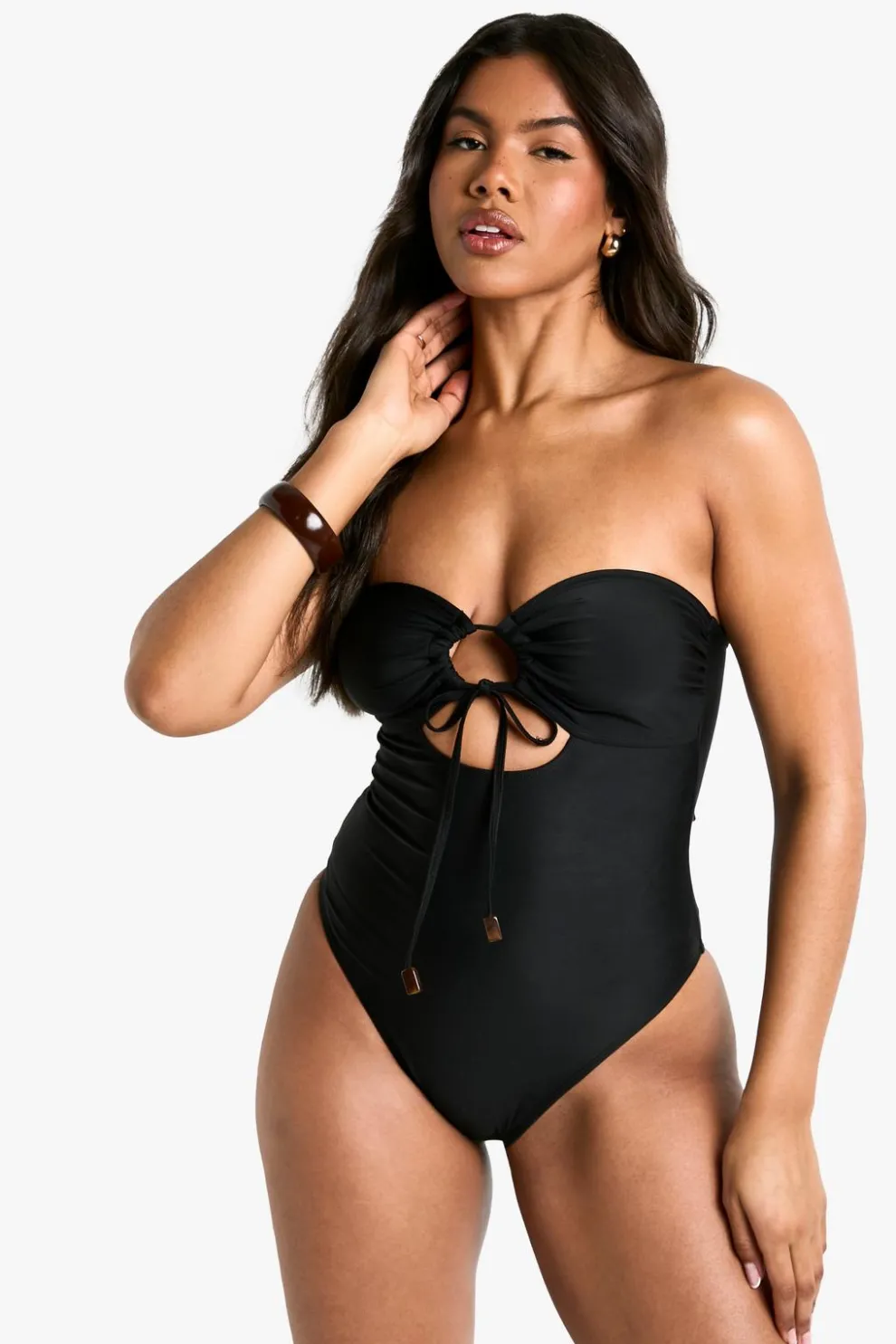 Resin Trim Swimsuit | Nasty Gal